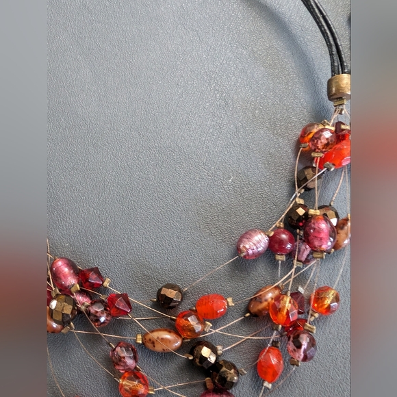 Chico's Glass, Stone 3 Necklace Bundle - Picture 6 of 9